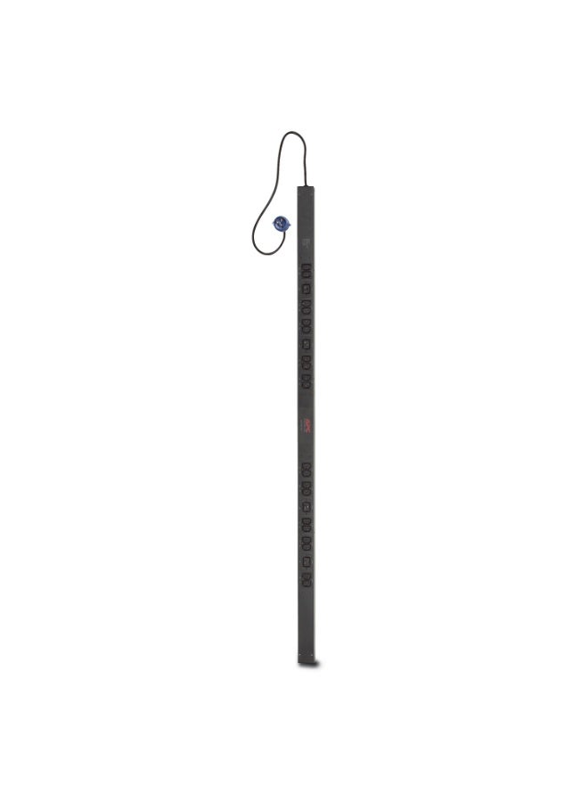 AP7551 | وحدة توزيع طاقة **PDU Basic** من APC، بدون استهلاك مساحة (Zero U) | **16 A, 230 V** | **20 منفذ C13 و4 منافذ C19** | مدخل **IEC309**.